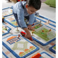 39"x59" Traffic Blue 3D Play Rug - IVI -Children Furniture Store GUEST 7f5fa54e 2fc2 41b1 bb3c 730e9aa479d7