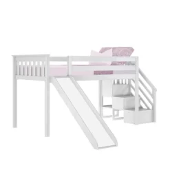 Max & Lily Twin Low Loft Bed With Stairs And Slide 13 Max & Lily Twin Low Loft Bed With Stairs And Slide -Children Furniture Store GUEST 7fc912a3 2395 4504 a9d1 a589b6090d29