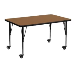 Flash Furniture Mobile 30''W X 48''L Rectangular Thermal Laminate Activity Table - Height Adjustable Short Legs 7 Flash Furniture Mobile 30''W X 48''L Rectangular Thermal Laminate Activity Table - Height Adjustable Short Legs -Children Furniture Store GUEST 80c29339 9053 447c b285 1c1e04dcd0f4 1