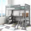 Max & Lily Twin-Size High Loft Bed With Wraparound Desk & Shelves 2 Max & Lily Twin-Size High Loft Bed With Wraparound Desk & Shelves -Children Furniture Store GUEST 81a5b952 f5e3 441c a57e 70f20d746741