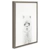 24" X 18" Hairy Alpaca Framed Canvas Art - Uniek -Children Furniture Store GUEST 82296b0f d1b5 489e 97dc 2237545787f9