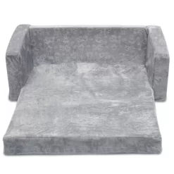 Delta Children Kids' Serta Perfect Sleeper Extra Wide Comfy 2-in-1 Flip Open Convertible Sofa To Lounger - Gray -Children Furniture Store GUEST 8346a3cf 7f77 4fc4 9630 7ee31eef6ee9