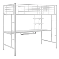 Twin Analise Metal Loft Bed With Wood Desk - Saracina Home 11 Twin Analise Metal Loft Bed With Wood Desk - Saracina Home -Children Furniture Store GUEST 8357b671 fdb1 4721 a4f5 a308ffe4f1a3