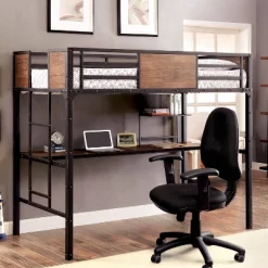 Twin Navii Industrial Loft Bed Black - HOMES: Inside + Out -Children Furniture Store GUEST 8432a310 5a5c 414d b335 6a83123266dd
