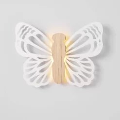 Butterfly Wood Lit Kids' Wall Decor Cream - Pillowfort™ -Children Furniture Store GUEST 854d9d30 8784 44c0 8ca3 55d8d9c0bc7f