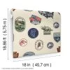Jurassic World Badges Peel & Stick Wallpaper Beige - RoomMates -Children Furniture Store GUEST 8560b0d8 c6bb 44cc b9c8 743680f01785
