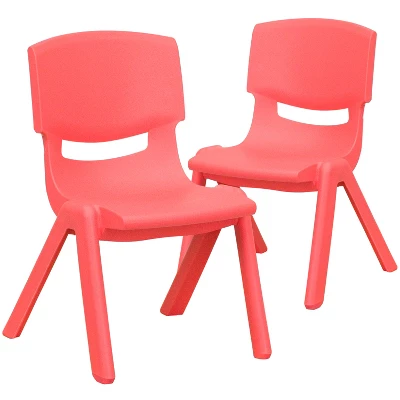 Flash Furniture 2 Pack Plastic Stackable School Chair With 10.5" Seat Height 18 Flash Furniture 2 Pack Plastic Stackable School Chair With 10.5" Seat Height - Image 16