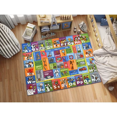 KC CUBS | Looney Tunes Boy & Girl Kids ABC Alphabet, Jobs & Objects Educational Learning & Play Nursery Bedroom Classroom Rug Carpet 4 KC CUBS | Looney Tunes Boy & Girl Kids ABC Alphabet, Jobs & Objects Educational Learning & Play Nursery Bedroom Classroom Rug Carpet - Image 2