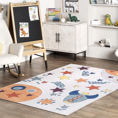 NuLOOM Leonie Outer Space Machine Washable Kids Area Rug 3 NuLOOM Leonie Outer Space Machine Washable Kids Area Rug