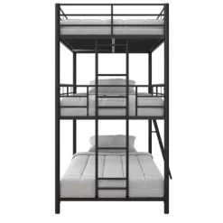Triple Twin Zeke Metal Bunk Bed - Room & Joy -Children Furniture Store GUEST 886c083f 423b 46b7 9c36 02efeef6e131