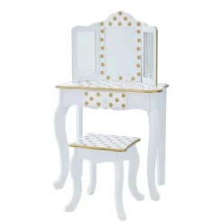 Fashion Polka Dot Gisele Play Vanity Set - Teamson Kids -Children Furniture Store GUEST 89455434 746e 4631 92f4 bd7421a79871