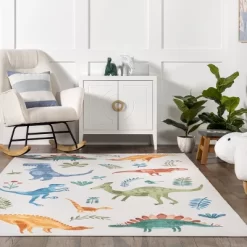 NuLOOM Eamon Dinosaur Machine Washable Kids Area Rug 19 NuLOOM Eamon Dinosaur Machine Washable Kids Area Rug -Children Furniture Store GUEST 89fb00e8 26da 4155 8fc3 a524c089b048