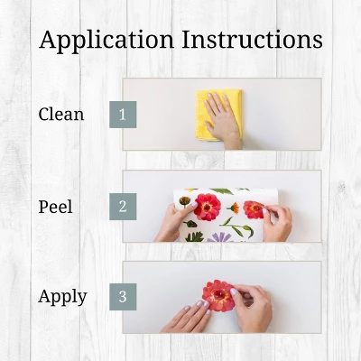 Watercolor Wildflowers Wall Decor - Decalcomania 8 Watercolor Wildflowers Wall Decor - Decalcomania - Image 6