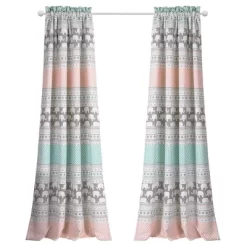Elephant Striped Window Curtain Panels - Lush Décor -Children Furniture Store GUEST 8c18f77f 5335 4470 828c 9a2f6ee62214