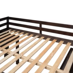 Low Study Full Loft Bed With Cabinets, Shelving And Rolling Portable Desk - ModernLuxe -Children Furniture Store GUEST 8fa772cc fedb 4f13 894e 46d66afb66d5