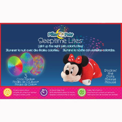 Disney Minnie Mouse Sleeptime Lite Plush LED Nightlight Red - Pillow Pets 6 Disney Minnie Mouse Sleeptime Lite Plush LED Nightlight Red - Pillow Pets - Image 4