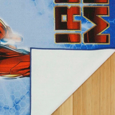 Marvel Iron Man 54"x78" Area Rug Blue 5 Marvel Iron Man 54"x78" Area Rug Blue - Image 3