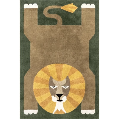 NuLOOM Tamira Colorful Lion Machine Washable Kids Area Rug 12 NuLOOM Tamira Colorful Lion Machine Washable Kids Area Rug - Image 10