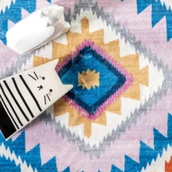 NuLOOM Marj Southwestern Kids Machine Washable Area Rug -Children Furniture Store GUEST 926040ee 543e 41c7 82ad d106f0a9eb39