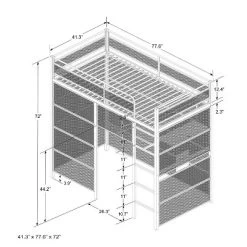 Twin Battle Den Gaming Bunk Bed With TV Mount Black - X Rocker 25 Twin Battle Den Gaming Bunk Bed With TV Mount Black - X Rocker -Children Furniture Store GUEST 927971a8 db05 42da 8978 dca43b526706