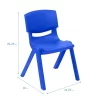 ECR4Kids Plastic School Stack Chair For Indoors And Outdoors, 14in Seat Height, 4-Pack -Children Furniture Store GUEST 930c1705 b282 4c14 9d65 32ef60b95169