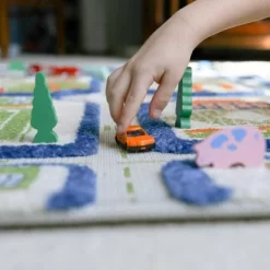 39"x59" Traffic Blue 3D Play Rug - IVI -Children Furniture Store GUEST 935fed9c 7e2b 4c04 90b1 0a087f29f279