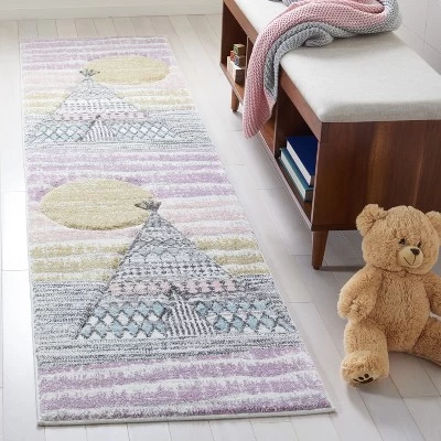 Carousel Kids CRK117 Power Loomed Area Rug - Safavieh 3 Carousel Kids CRK117 Power Loomed Area Rug - Safavieh