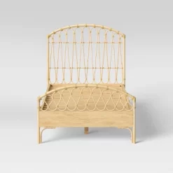 Twin Rattan Kids' Bed Natural - Pillowfort™