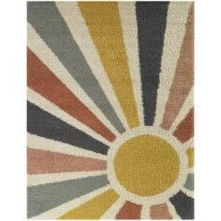 Helia Geometric Sun Shag Kids' Rug - Balta Rugs -Children Furniture Store GUEST 942b00b1 1424 49a4 856a 33d6e6aae18e