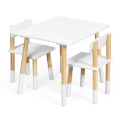 Costway Kids Wooden Table & 2 Chairs Set Children Activity Table Set -Children Furniture Store GUEST 9437d257 9b38 43d0 8e0f e3d27cf05503