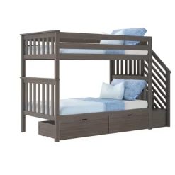 Max & Lily Twin Over Twin Staircase Bunk Bed With Storage Drawers 14 Max & Lily Twin Over Twin Staircase Bunk Bed With Storage Drawers -Children Furniture Store GUEST 94a8c9ba c53d 4d53 bfba b23e6bad5ee0