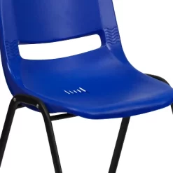 Flash Furniture HERCULES Series 440 Lb. Capacity Kid's Navy Ergonomic Shell Stack Chair With Black Frame And 14" Seat Height -Children Furniture Store GUEST 95c336a2 8352 4924 afb7 e576c2e9c4d6