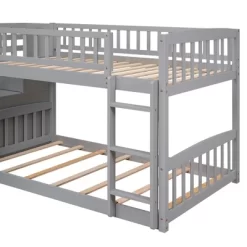 Stairway Twin Over Twin Bunk Bed With Two Drawers And Slide-ModernLuxe 26 Stairway Twin Over Twin Bunk Bed With Two Drawers And Slide-ModernLuxe -Children Furniture Store GUEST 96214614 0668 4fc3 bdce 998444443661