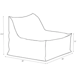 Armless Lounge Kids' Chair Gray - Pillowfort™ -Children Furniture Store GUEST 966b9091 5c5b 4f7f 8216 3d51e3ee45b1