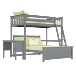 Max & Lily L-Shaped Twin Over Full Bunk Bed With Desk -Children Furniture Store GUEST 9692297b 307c 4e45 8456 5d1c1a1b881e