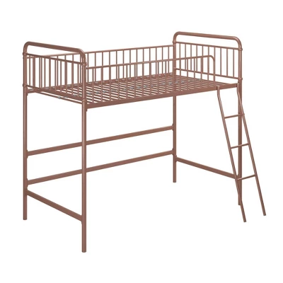 Twin Kaila Metal Loft Bed Rose Gold - Room & Joy 6 Twin Kaila Metal Loft Bed Rose Gold - Room & Joy - Image 4