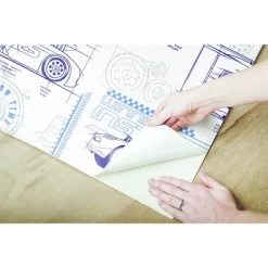 Disney Pixar Cars Schematic Peel And Stick Wallpaper Blue - RoomMates -Children Furniture Store GUEST 9756311c a9d2 4a4f a14a d448a99ae2d0