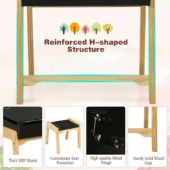 Costway Kids Table & Chair Set Wooden Activity Art Study Desk W/Storage Space 21 Costway Kids Table & Chair Set Wooden Activity Art Study Desk W/Storage Space -Children Furniture Store GUEST 97688a08 4c39 4cdf 96a0 46d6b24661b3
