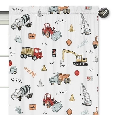 2pk Construction Truck Window Panel - Sweet Jojo Designs 4 2pk Construction Truck Window Panel - Sweet Jojo Designs - Image 2