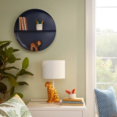 Metal Round Kids' Shelf Navy - Pillowfort™ 3 Metal Round Kids' Shelf Navy - Pillowfort™