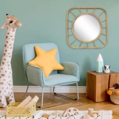 Bamboo Square Kids' Mirror - Pillowfort™ -Children Furniture Store GUEST 99a249e2 98b5 435c a932 7b528c78c6c6