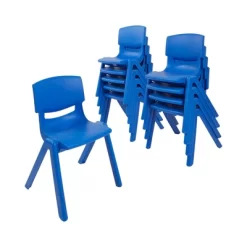 ECR4Kids 12 Inch Plastic Stackable Classroom Stack Chairs, Indoor/Outdoor For Kids-10pk -Children Furniture Store GUEST 9aaa880e 8ced 4267 88e3 5b484b197526