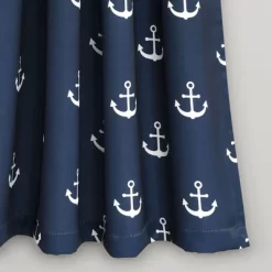 52"x63" Anchor Room Darkening Window Curtain Panels Navy - Lush Décor -Children Furniture Store GUEST 9acbed53 8e4d 4793 bb61 1f4801a8b755