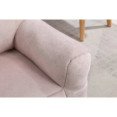 Kid's Velvet Upholstered Accent Chair, Memory Sponge Stuffed Bean Bag Chair-ModernLuxe 10 Kid's Velvet Upholstered Accent Chair, Memory Sponge Stuffed Bean Bag Chair-ModernLuxe - Image 8