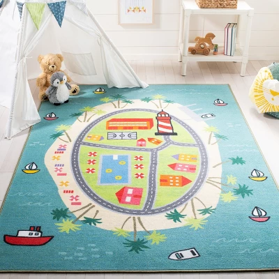 Kids Playhouse KPH202 Power Loomed Area Rug - Safavieh 3 Kids Playhouse KPH202 Power Loomed Area Rug - Safavieh