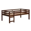 Twin Indy Solid Wood Low Loft Bed Walnut - Saracina Home -Children Furniture Store GUEST 9cba767e 3c66 40df 999b b26c85ace542