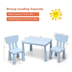 Costway Kids Table & 2 Chairs Set Toddler Activity Play Dining Study Desk Baby Gift -Children Furniture Store GUEST 9ed01313 ba33 4d31 a17b 75ed47f5343e