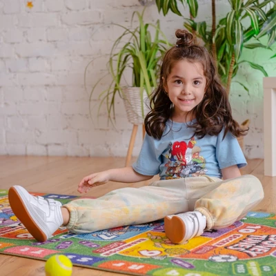 KC CUBS | Looney Tunes Boy & Girl Kids Hopscotch Number Counting Educational Learning & Game Play Nursery Bedroom Classroom Rug Carpet, 2' 7" X 6' 0" 7 KC CUBS | Looney Tunes Boy & Girl Kids Hopscotch Number Counting Educational Learning & Game Play Nursery Bedroom Classroom Rug Carpet, 2' 7" X 6' 0" - Image 5