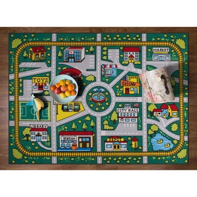 World Rug Gallery Kids Educational Learning City Life Road Non Slip Area Rug 7 World Rug Gallery Kids Educational Learning City Life Road Non Slip Area Rug - Image 5