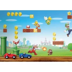 Super Mario Scene Peel & Stick Wall Border - RoomMates